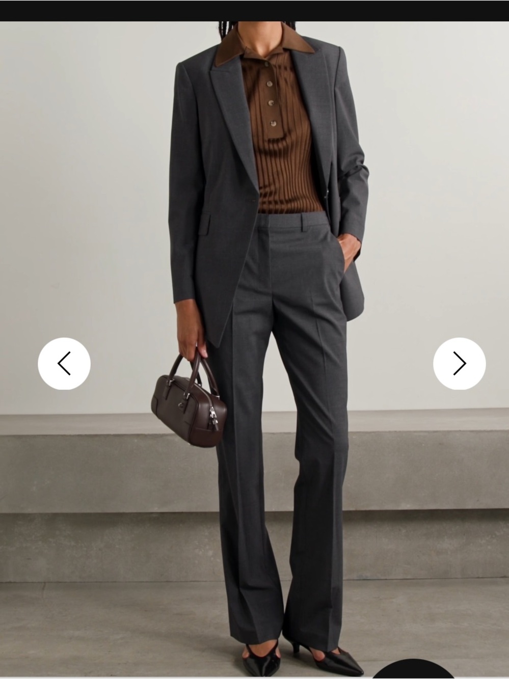 NWT $275 Theory Straight-Leg Wool Blend Dress Pants - Picture 5 of 12